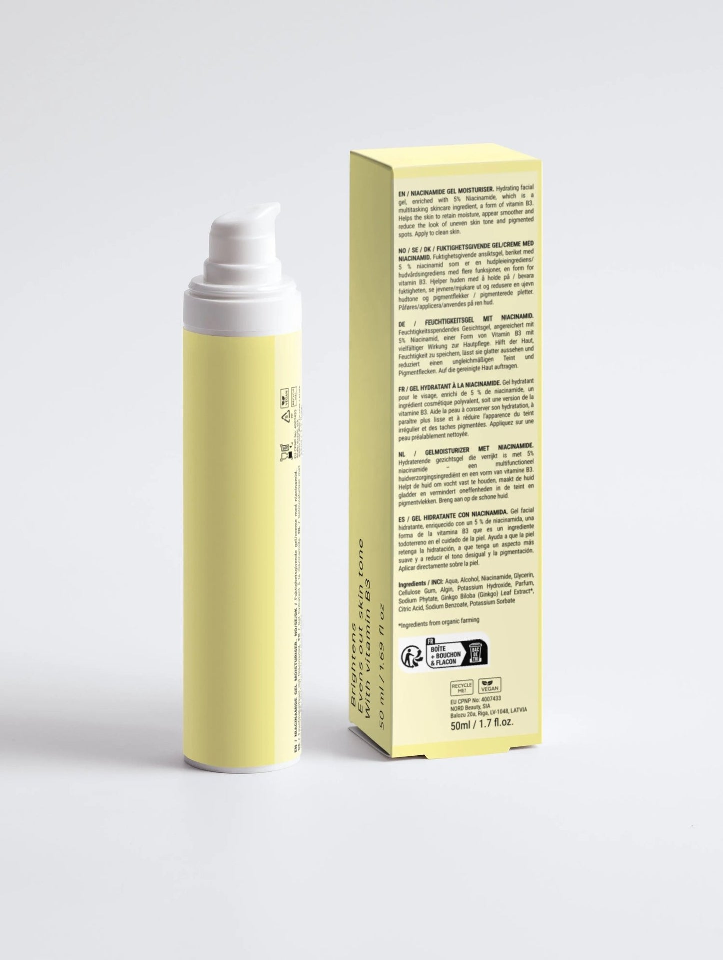 Niacinamide Gel Moisturiser - Nuderme