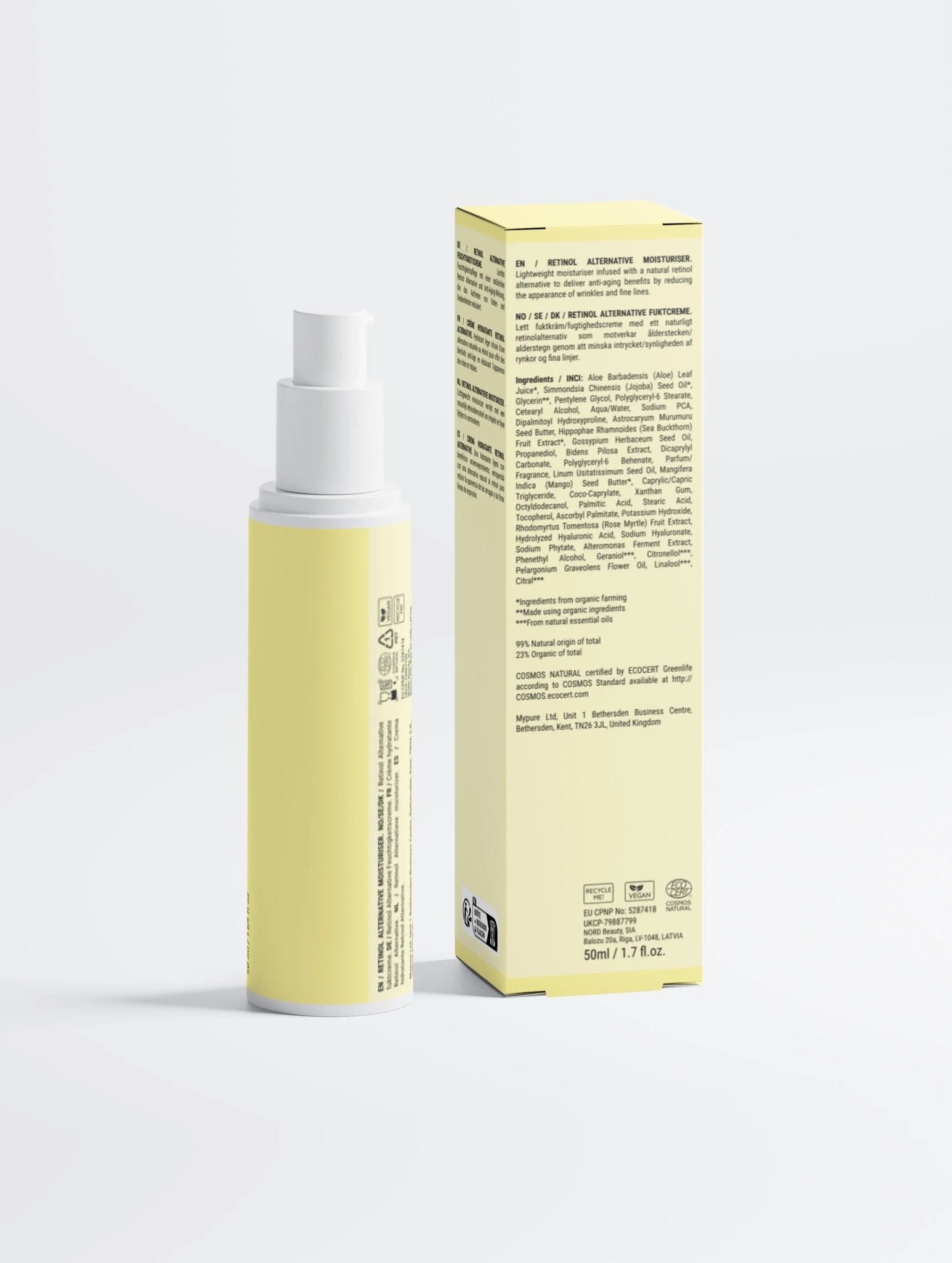 Retinol Alternative Moisturiser - Nuderme
